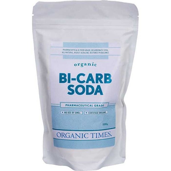 Organic Times Bi-Carb Soda Organic Pharmaceutical Grade 500g Carousel 1