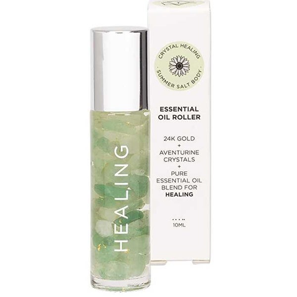 Summer Salt Body Essential Oil Roller 24K Gold Healing Aventurine 10ml Carousel 1