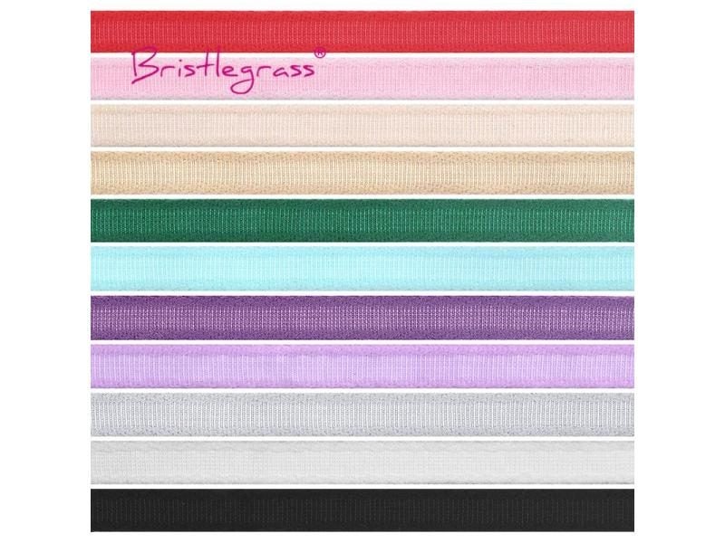 BRISTLEGRASS 3 8" 10mm Bra Underwire Casing Elastic Bands Plush Nylon Tape Carousel 2