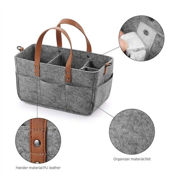 Baby Diaper Ball Bag Organizer - Portable Storage Box Carousel 2