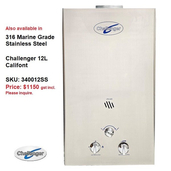 Challenger 10L Califont CE LPG Water Heater. Hot Showers on Demand! Carousel 8