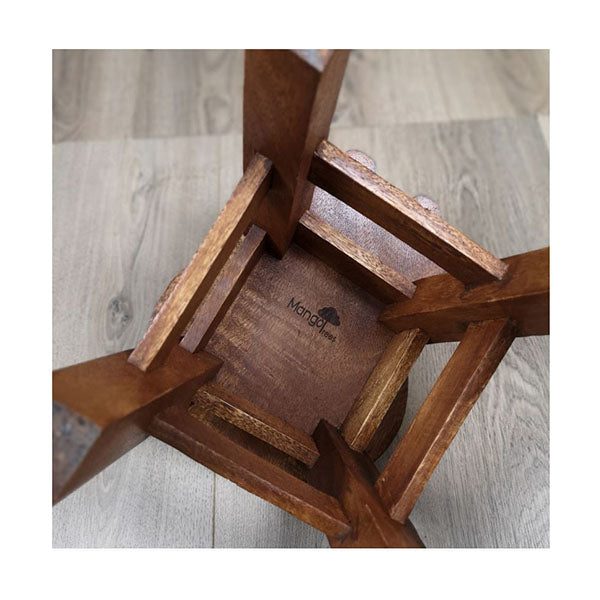 Kids Wooden Stool Lion Carousel 4