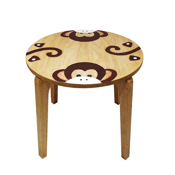 Kids Wooden Table Monkey Carousel 1