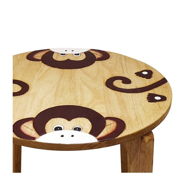 Kids Wooden Table Monkey Carousel 2