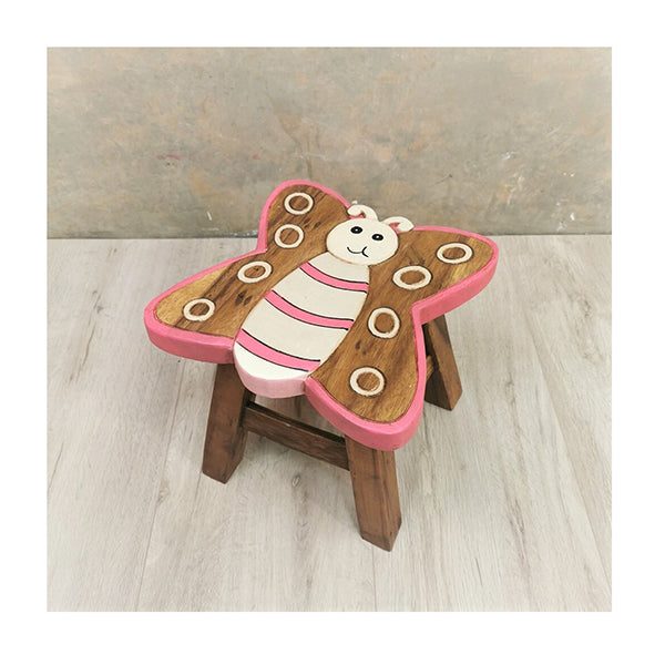Kids Wooden Stool Butterfly Carousel 5