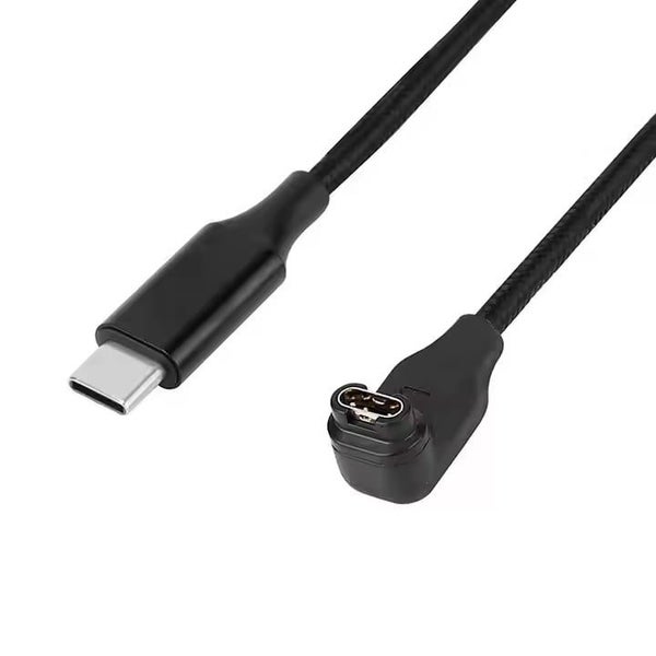 USB-C Right Angle Replacement Charger Compatible with Garmin Smart Watches Carousel 1