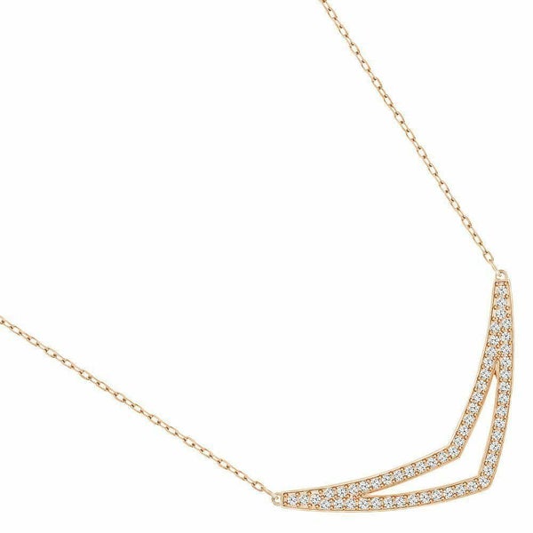 SWAROVSKI Alpha Medium Necklace - Rose Gold #5210287 Carousel 2