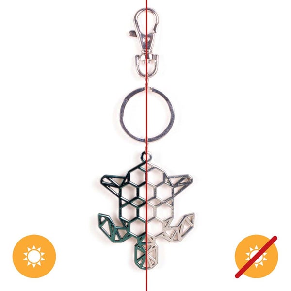 DelSol Color-Changing Key Chain Metal Turtle - Green by DelSol for Women - 1 ... Carousel 1