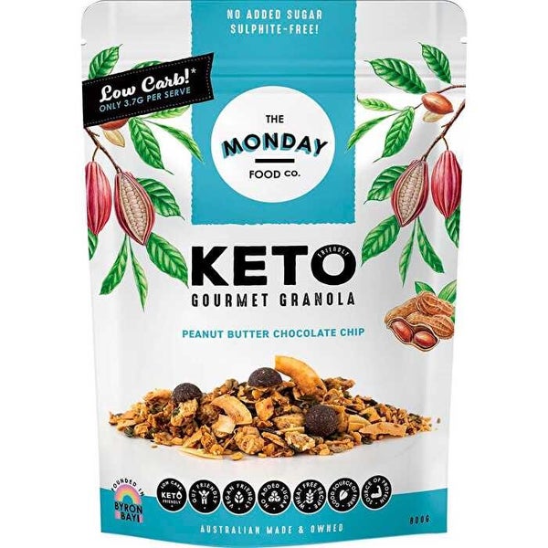 The Monday Food Co. Keto Gourmet Granola Peanut Butter Chocolate Chip 800g Carousel 1