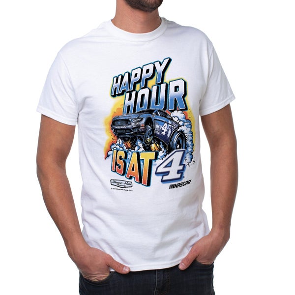 DelSol NASCAR Mens Classic Crew Tee - Kevin Harvick - 4 White by DelSol for M... Carousel 1