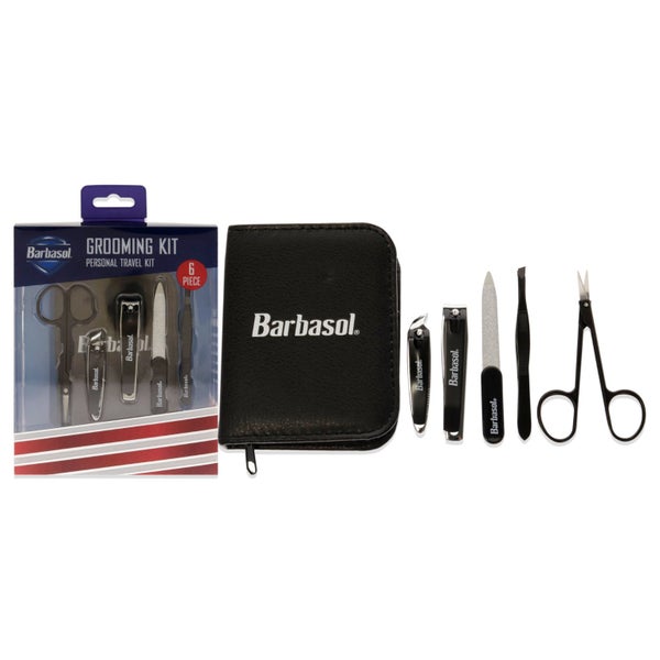 Barbasol Grooming Manicure Kit by Barbasol for Men - 6 Pc Cuticle Scissors, L... Carousel 1