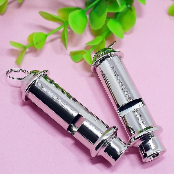 1pcs Metal Police Whistle With Lanyard, Safety Whistles For Sports, Referees, Do Carousel 4