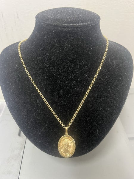 ****18CT YELLOW GOLD CHAIN AND PENDENT**** Carousel 1