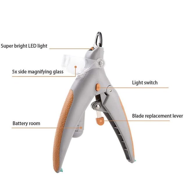 Led Light Anti-blood Position Manicure Supplies Cat Dog Nail Clippers Pet Claw Carousel 2