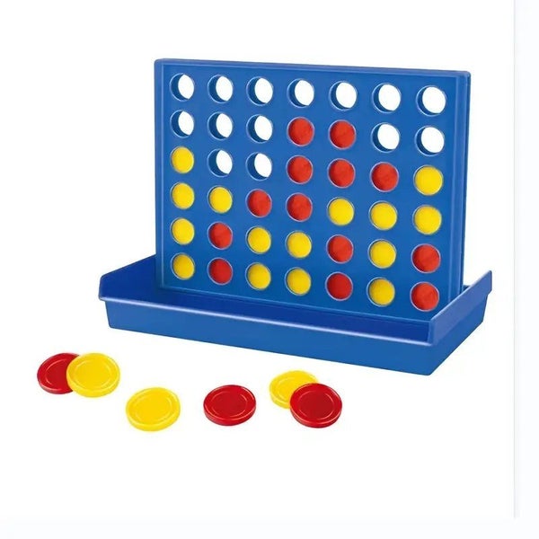 New CONNECT 4 Board Game Portable Foldable Chess Puzzle 5.2 Inch Carousel 1
