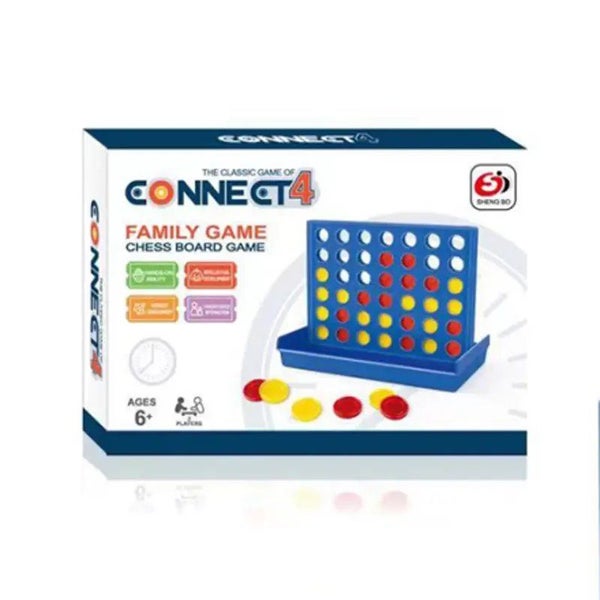 New CONNECT 4 Board Game Portable Foldable Chess Puzzle 5.2 Inch Carousel 8