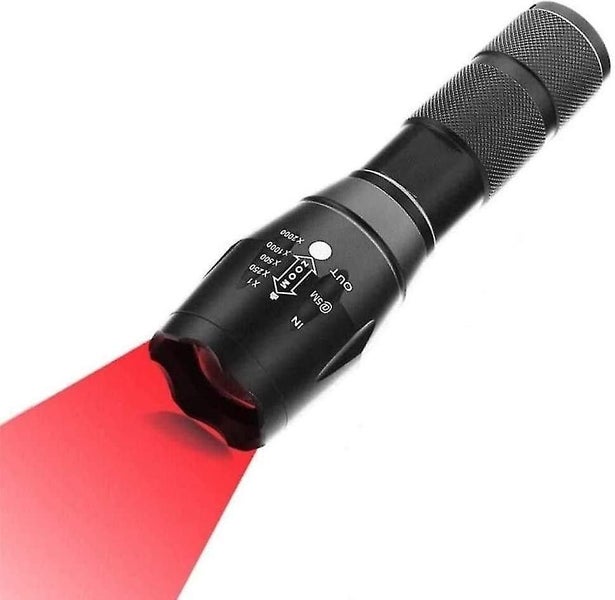 Led Red Light Flashlight 500 Lumens Rechargeable Led Torch Waterproof Zoomable T Carousel 1