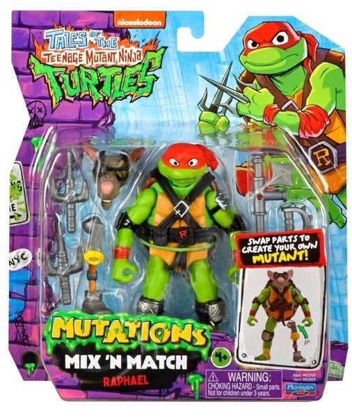 TMNT: Mutant Mayhem Raphael - 4.5" Mix 'n' Match Action Figure Carousel 1