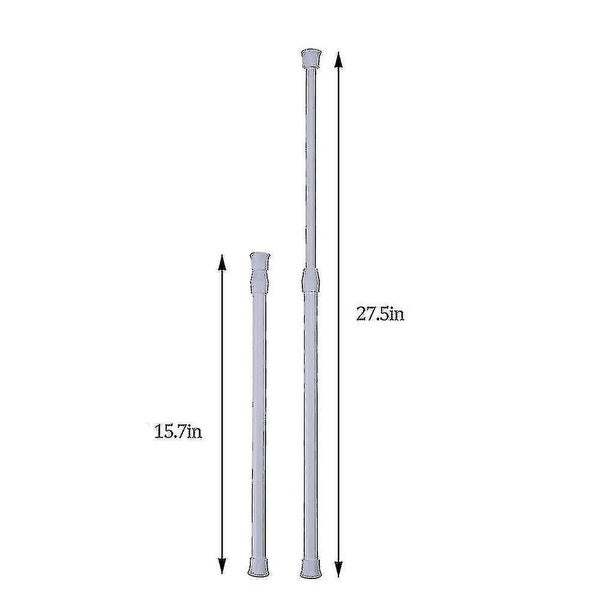 2 Pcs Tension Rods, Cupboard Bars Tensions Rod Curtain Rod 15.7" To 27.5"(approx Carousel 1