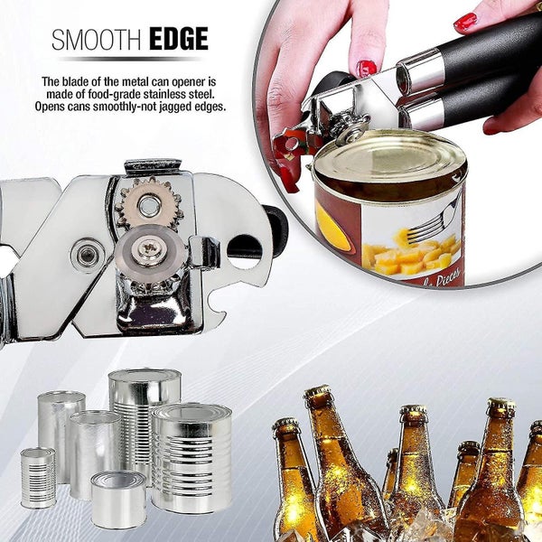 Strongest Manual Can Opener - Anti-Slip Hand Grip Stainless Steel Blade Carousel 4