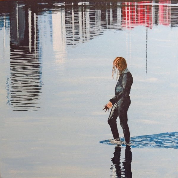 "Her reflections" Original NZ Acrylic Painting by Deidre Eichler