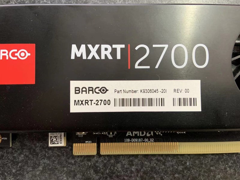 Barco MXRT 2700 Medical controller 2GB High Video card 2x Mini DisplayPort DP Carousel 4