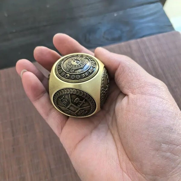 PTN Brass Dice Large Fidget Spinner With 6 Sides Toy Gift - NEW Carousel 9