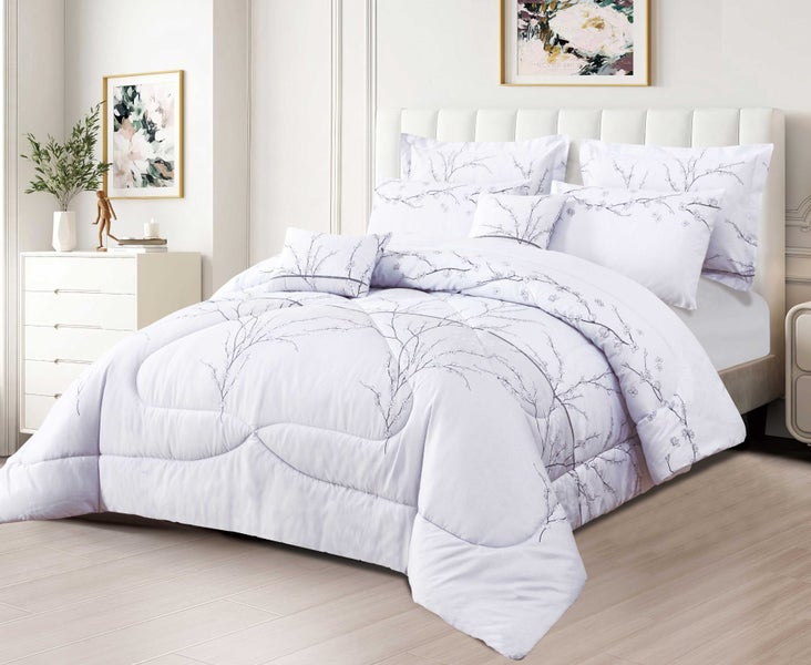 7p LIVEINSTYLE PRINTED COMFORTER SET QUEEN #9 Carousel 1