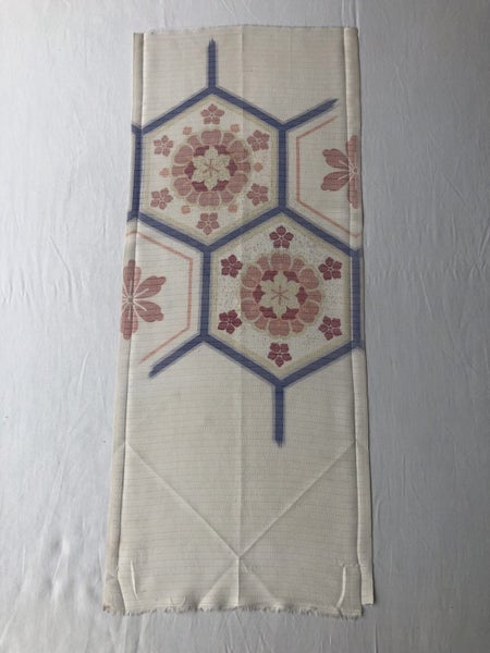 Vintage Japanese Woven Silk Fabric Piece Carousel 14