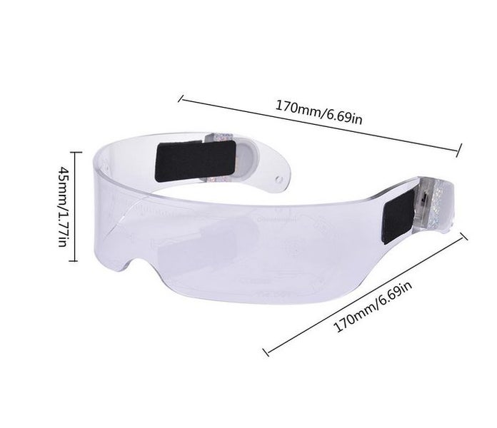 LED Luminous Glasses Futuristic Electronic Visor Glasses for Party Festival Carousel 7