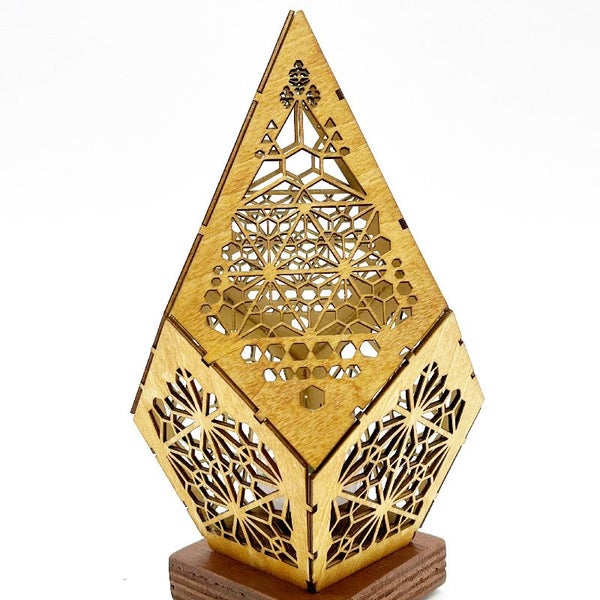 NEW Wooden USB LED Ambient Light Bohemian Style Starburst Projection Lamp Carousel 2