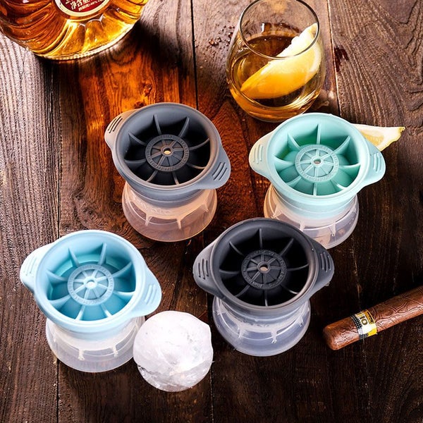 NEW 1PC Ice Mold Large Whiskey 6CM Ice Ball Mold Silicone Freezer Ice Ball Maker Carousel 2