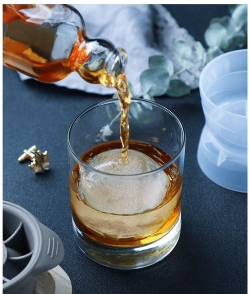 NEW 1PC Ice Mold Large Whiskey 6CM Ice Ball Mold Silicone Freezer Ice Ball Maker Carousel 6
