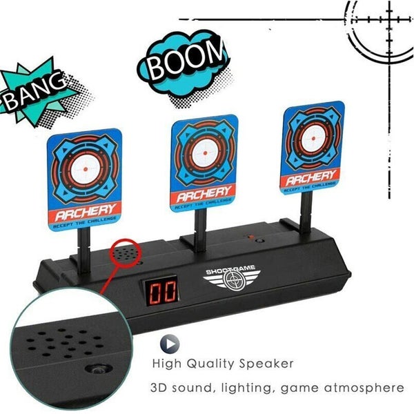 3 Bits Electronic Digital Target Toys Guns Practice Shooting Intelligent Light S Carousel 1