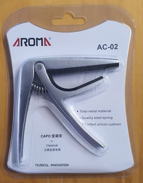 Aroma - AC02 Guitar Capo - Silver Carousel 1