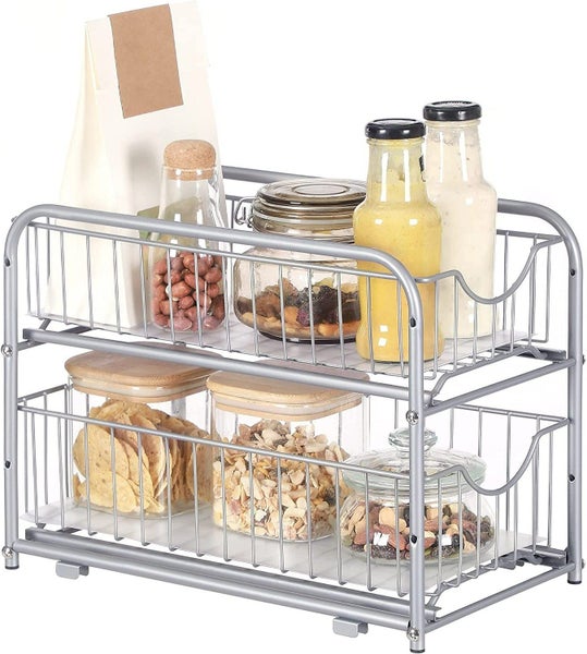2-Tier Sliding Cabinet Organiser Carousel 1