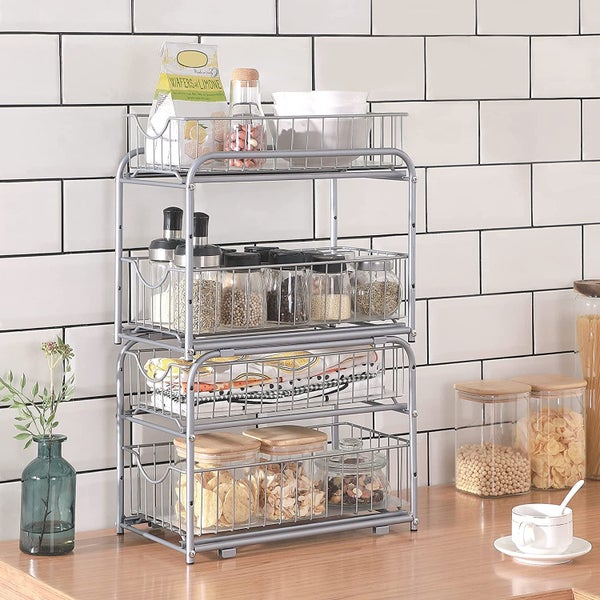 2-Tier Sliding Cabinet Organiser Carousel 2