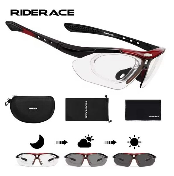 Photochromic DAY & NIGHT 100% Polarised & UV400 Cycling Sports Sunglasses Carousel 1