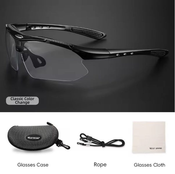 MTB Photochromic Cycling Mens Sunglasses Lightweight Eye-wear Carousel 2