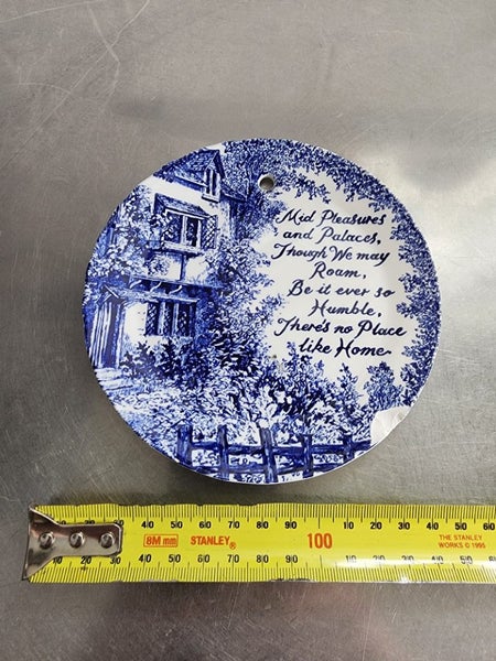 No place like home - Burleigh Ironstone decorative plate. Carousel 1