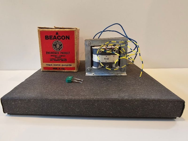 Vintage Beacon Radio Ltd High Efficiency Transformer. Made in NZ Carousel 1
