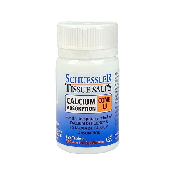 Martin & Pleasance Schuessler Tissue Salts Comb U (Calcium Absorption) 125t Carousel 1