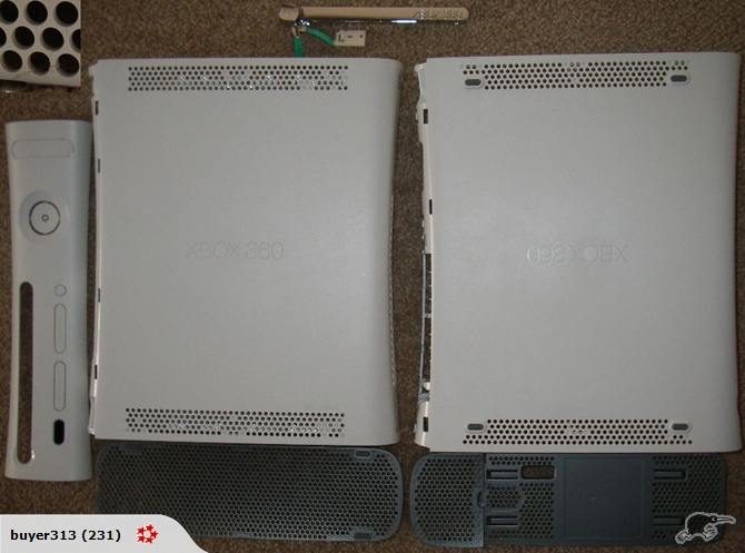 Xbox 360 Case, Chrome DVD Bezel, HD Video Cable & Parts Carousel 1