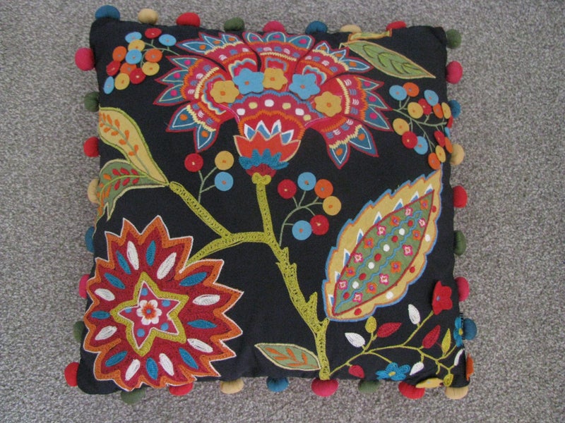 SPECIAL EMBROIDERED CUSHION COVER - 40 X 40CM $1R Carousel 1