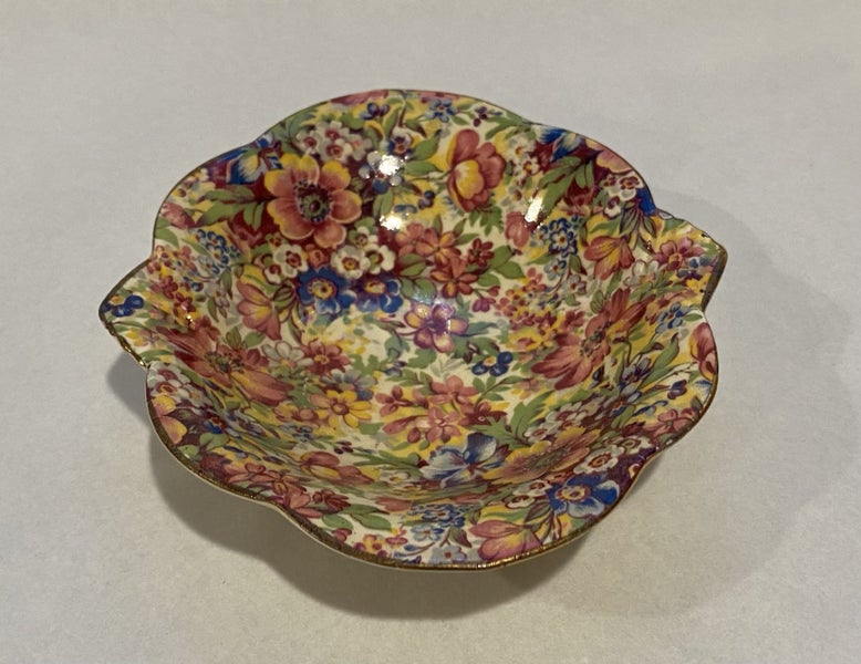 CRAZY SALE! Royal Winton Grimwades Sunshine Chintz Oval Dish - Pretty62864733005441112