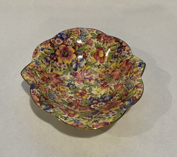 CRAZY SALE! Royal Winton Grimwades Sunshine Chintz Oval Dish - Pretty62864733005441114