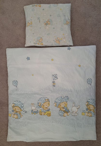 Baby Toddler bedding duvet pillow set Carousel 1