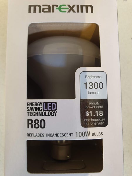 10pcs Box R80 LED Lamp 1300 lumen, Bayonet, Cool White Carousel 2