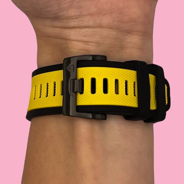 Garmin Fenix E Dual Colour Silicone Watch Straps Carousel 2