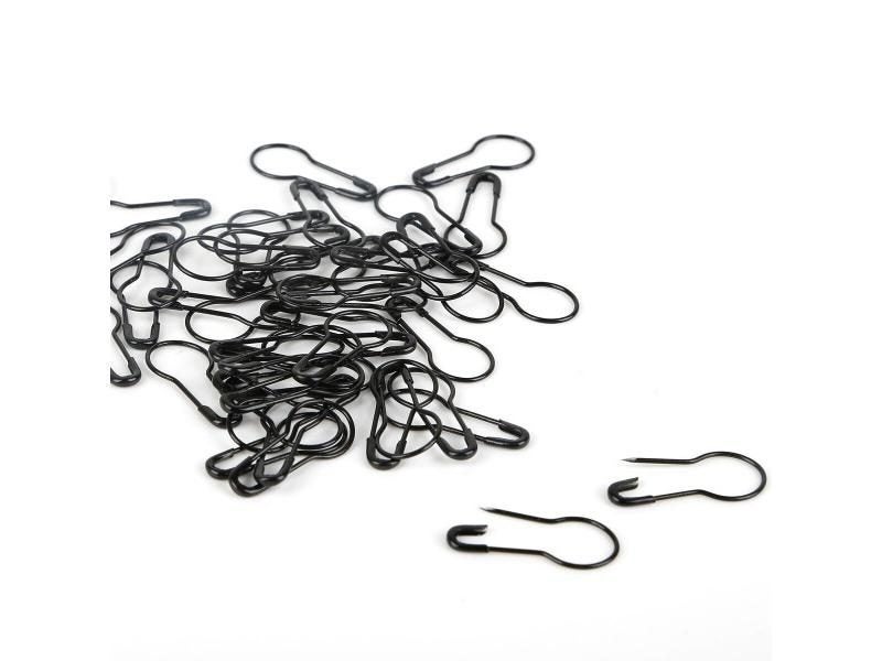 100Pcs Cucurbit Pear Shaped Metal Safety Pin Carousel 1